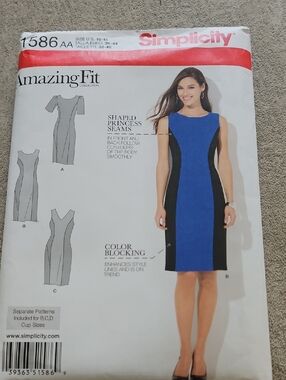 Simplicity Pattern 1586 Amazing Fit Sheath Dress Pattern